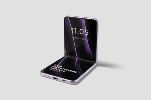 Smartphone Samsung Z Flip Mockup