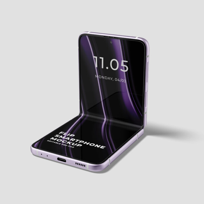 Smartphone Samsung Z Flip Mockup